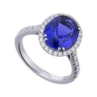 Ring World Diamond Group Woman in White Gold Tanzanite 2.79 Ct ACLC070DITZ6 - ACLC070DITZ6